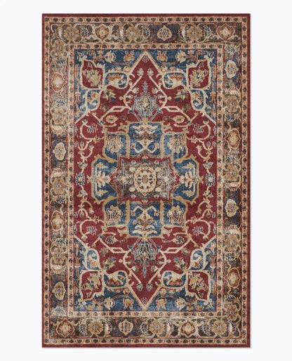American Retro Style Rugs for Bedroom Large Area Living Room Decoration Anti-slip Carpet Washable Lounge Floor Mat Home Soft Rug