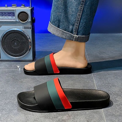 Summer beach slippers for men and women fashion comfortable EVA breathable sandals home indoor sandals plus size slippers 36-46