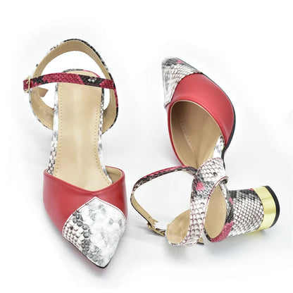 Fashion Women Nigerian Italian Shoes and Bags Set Luxury Shoe and Bag Set for Party in Women Bag and Shoe Set for African Women