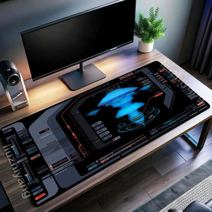 Aerospace components Mouse Pad Large Computer Office Game Table Mat Rubber Anti-slip Stitched Keyboard Mats 90x40 XXL Desk Pads