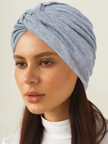 Forehead Cross Women Hijab Caps Elastic Fabric Muslim Instant Turban Bonnet Ready To Wear HIjabs Chemotherapy Cap