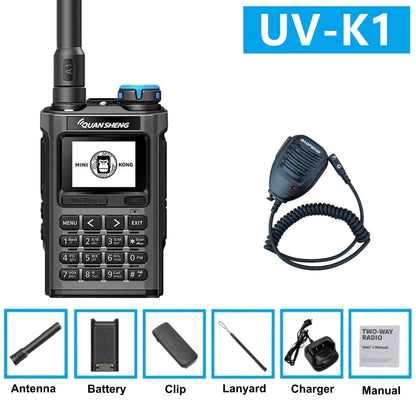 Quansheng K1 Kong Mini 5W Air Band 200Ch Communication Radio 10Km Long Range Walkie Talkie