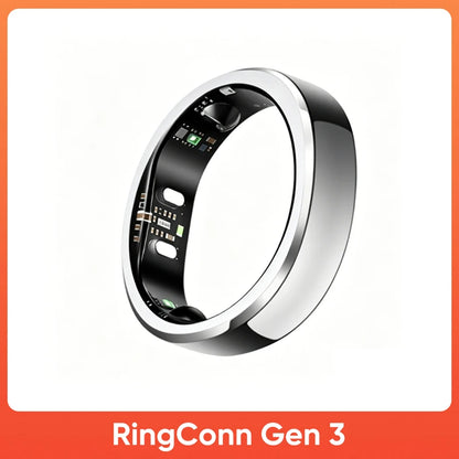 RingConn Gen 3 Smart Ring Vascular Trends Tracking No Subscription App Vibration Alert Sleep Fitness Heart Rate Monitor 14-Day