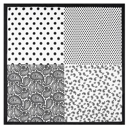 100% Pure Mulberry Silk Women Square Scarf Prints Headband Neckerchief Luxury Female Hair Ornament Female Bandana Scarves 53CM