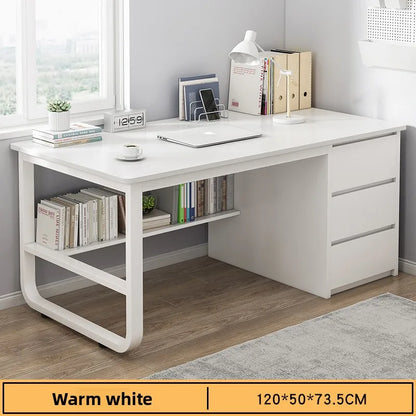 New model Desk Desktop Computer Desk Simple Home Desk Student Bedroom Bookshelf Integrated Writing Desk