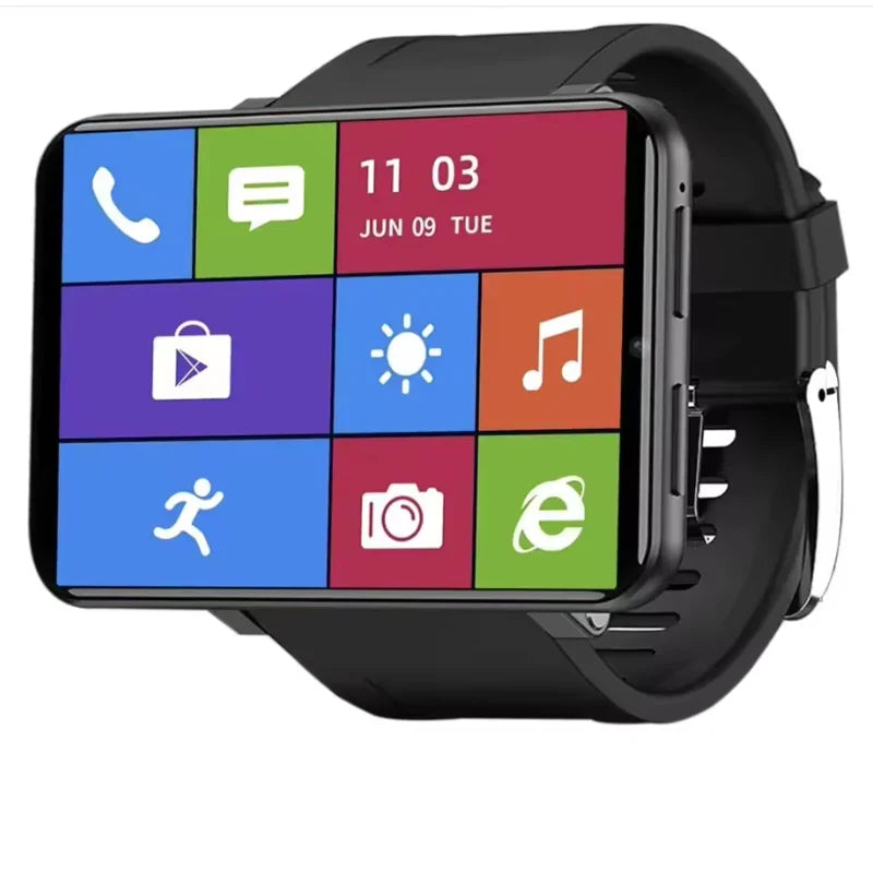 New DM100 4G Smart Watch 2.86" HD Touch Screen MTK6739 Quad Core 32GB+2700mAh Dual Camera GPS Bluetooth Waterproof Smartwatch