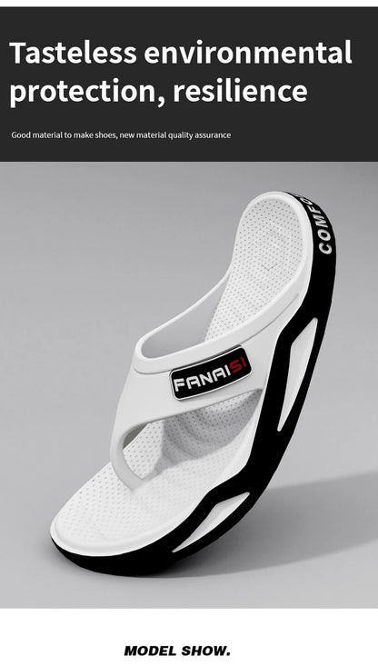 Flip-Flops For Men Breathable Comfortable Beach Sandals for Men Casual Shoes Flip-Flops Fashion Slippers for Outdoors