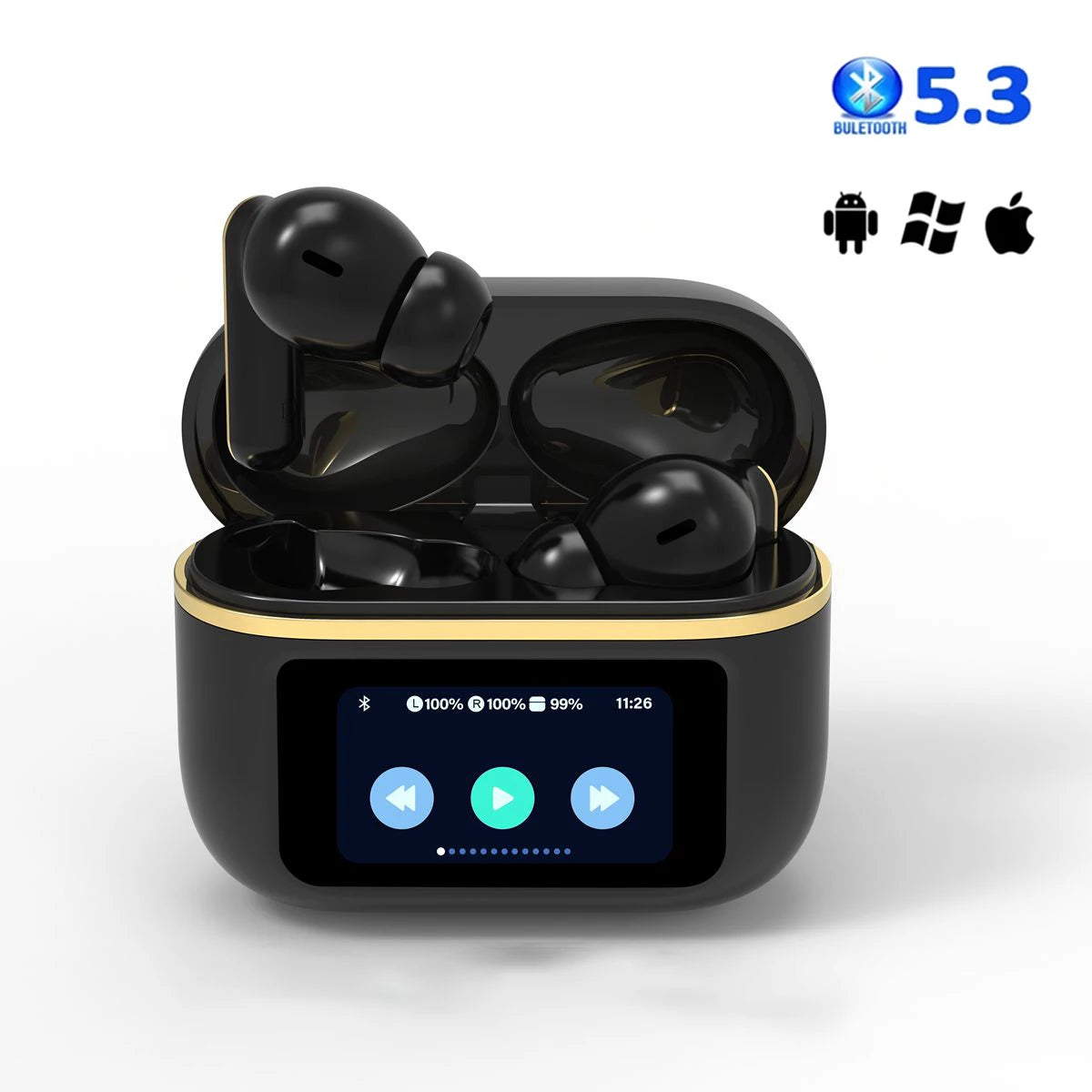 TWS True Wireless Stereo Headset Touch Contro With Charging Case Wireless Earphones  In-ear Smart Earbuds  With Microphone