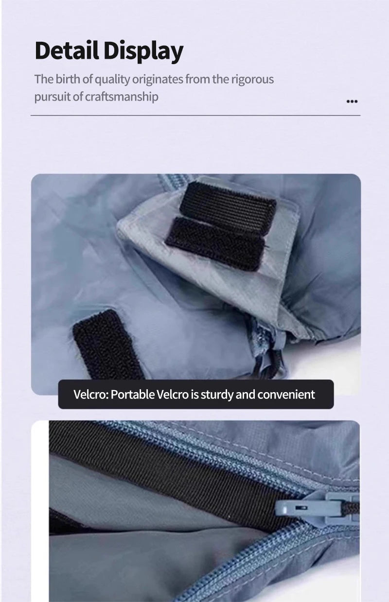 Outdoor Camping Ultralight Compact Adult Sleeping Bag Travel Washable Down Cotton Insulation Dirt-Resistant Portable Waterproof