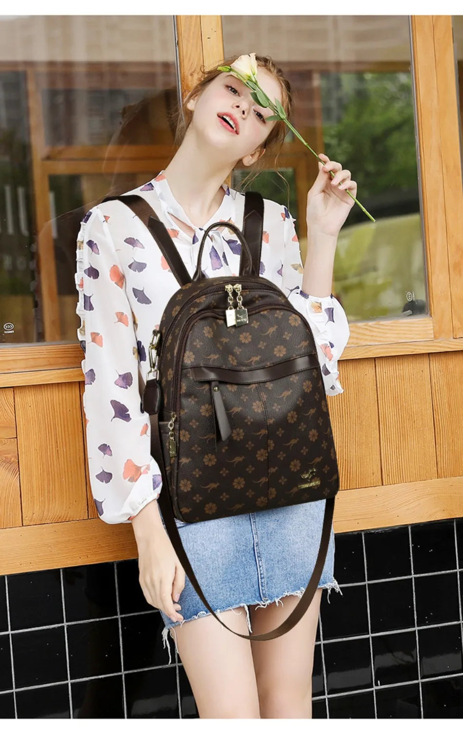 New Classical Fashion High Quality Soft Leather Travel Backpack Women Large Capacity Luxury Shoulder Bags School Bag Backpacks