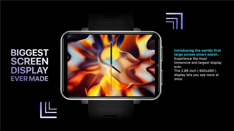 DM100 4G  Smart Watch Android 7.1 OS Phone 3 GB 32GB 5MP 2.86 Inch Screen Camera 480*640 Ips Screen 2700mah Battery Smartwatch