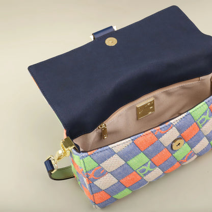 PATSY PG GARIS 2026 Women's Latin American Style Shoulder Bag New Cowboy Splicing Design All-season Suitable Crossbody Bag