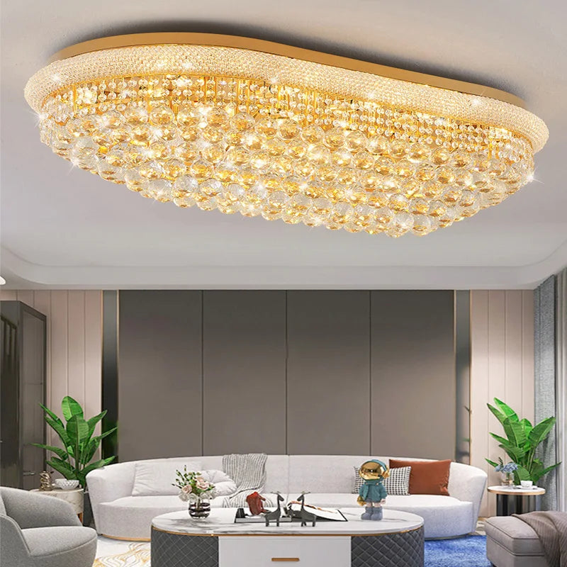 Luxury Crystal Led Ceiling Lights for Living Room Modern Ceiling Chandelier Dining Room Chandeliers Lighting Lamps Ceilings Lamp