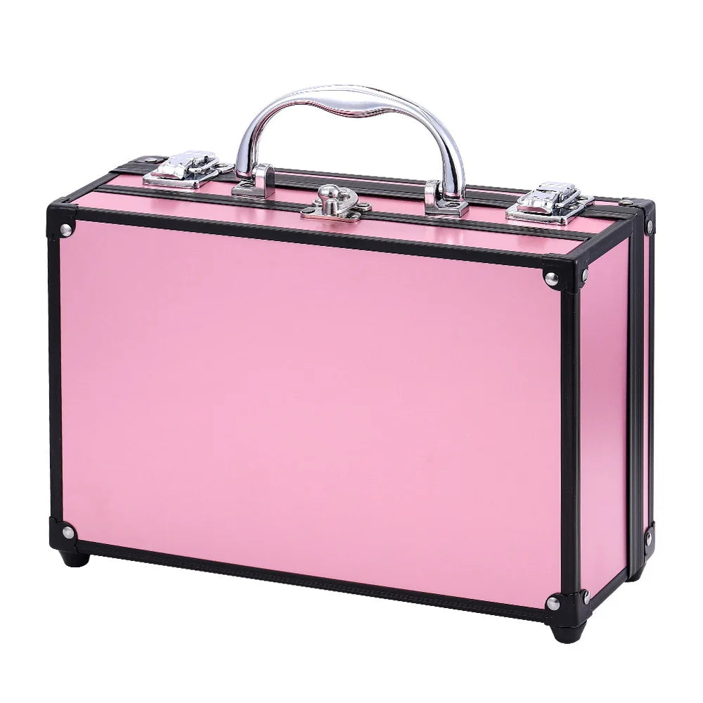 Professional Beginner Travel Portable Makeup Set Box Suitcase Kit Lipstick Brushes Nail Polish Set For Make up Eyeshadow Palette