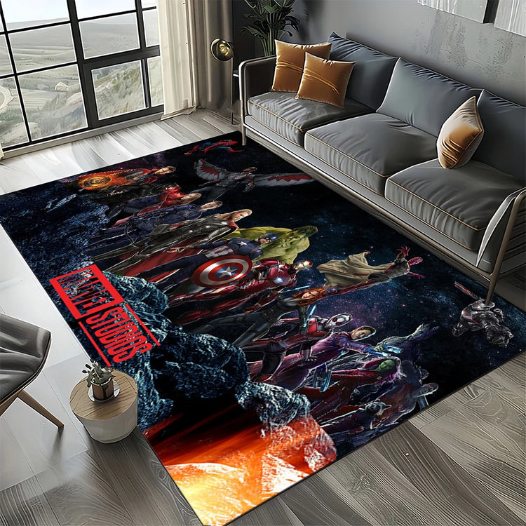 3D Marvel 27 Style Venom Captain SuperHero Carpet Rug for Bedroom Living Room Home Sofa Decoration,kids Large Decor Floor Mat HD