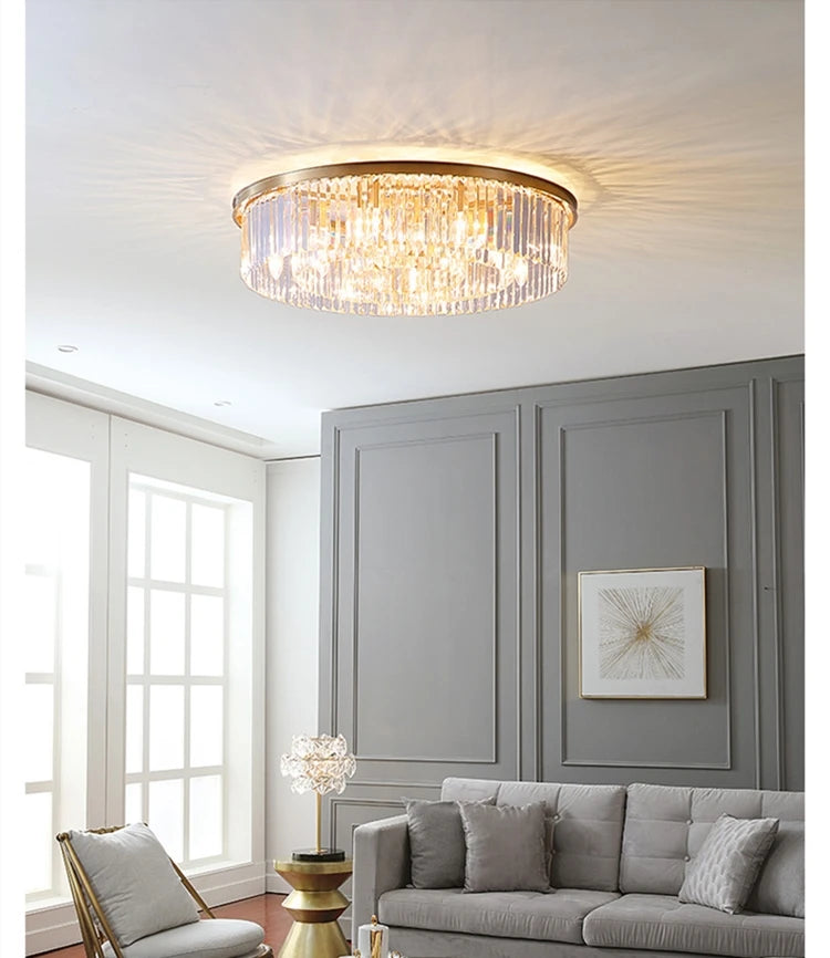 Nordic Designer Luxury Ceiling Chandeliers Modern LED Crystal Pendant Lights for Bedroom Living Room Light Fixtures