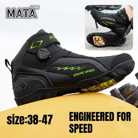 Motorcycle Boots Men Motor Motorbike Riding Shoes Anti-fall Motobike Shoes Motocross Off-Road Racing Boots Botas De Motocicleta