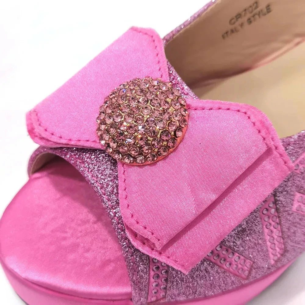 Sandals Woman Summer 2024 New Arrival Specially Designed Black African Women's Round Toe High Heels Suitable for Wedding Party