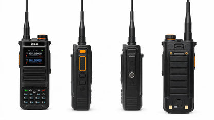 10W Walkie Talkie IP68 Waterproof Two Way Radio 100-600MHz Long Range with LED Display & Flashlight for Outdoor Hunting