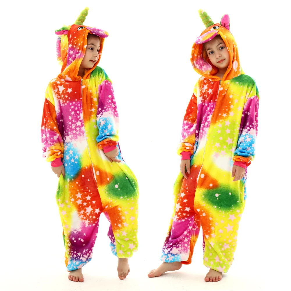 S M L XL Women One-piece Pajama Plush Flannel Jumpsuit Adult Winter Kigurumi Anime Onesies Halloween Unicorn Cosplay Costumes