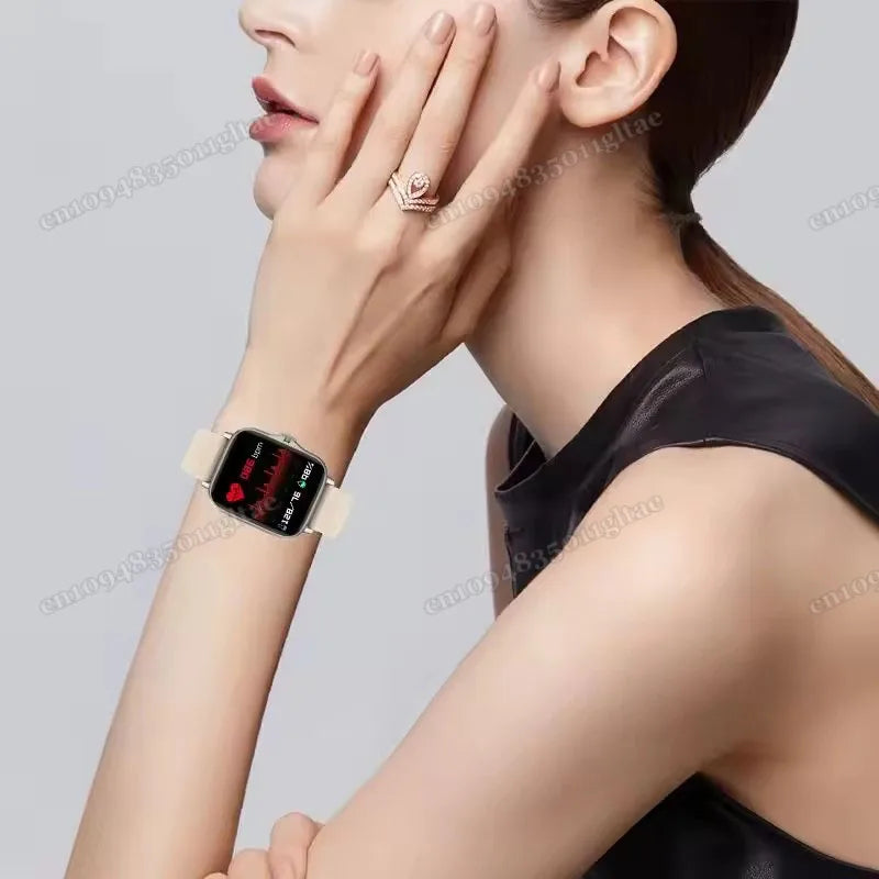 2026 New Smart Watch Android Phone 1.44''Inch Color Screen Bluetooth Call Blood Oxygen/Pressure Monitoring Smart Watch Women Men