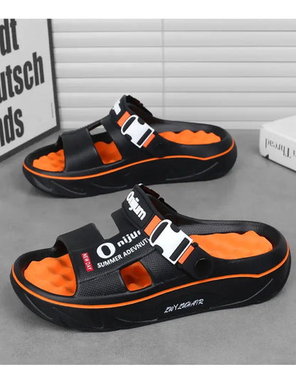 Unisex Slippers Summer Men Sandals Fashion Women Garden Shoes Orginal Beach EVA Slides Soft Thick Shoes Outdoor Non Slip Home