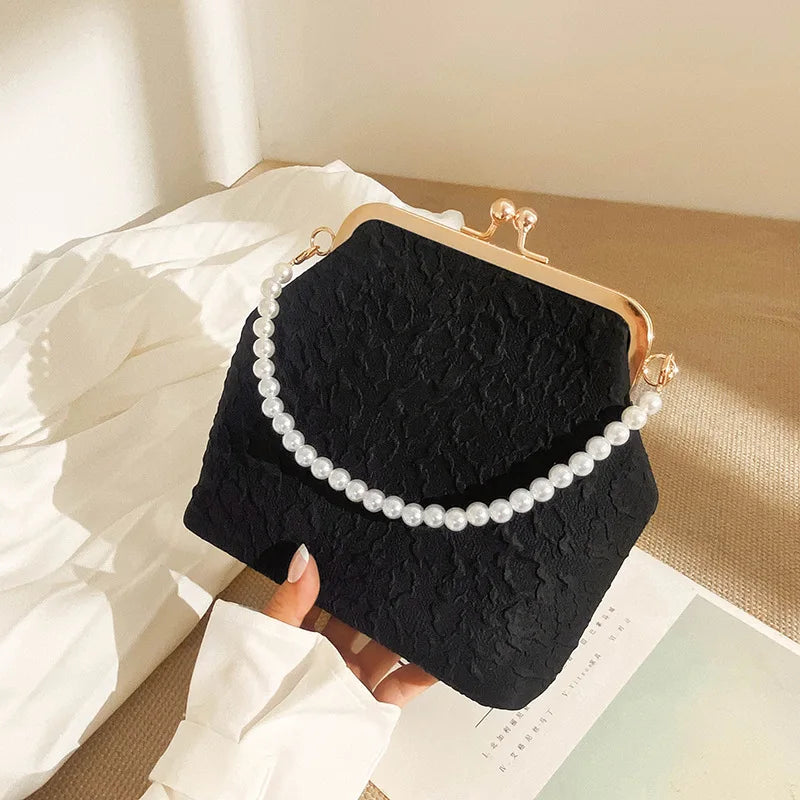 Mobile Phone Bags Pearl Chain Crossbody Bag for Women Shoulder Bags Makeup Bag Purse and Handbags Mother Kids Bag for Girl Сумка