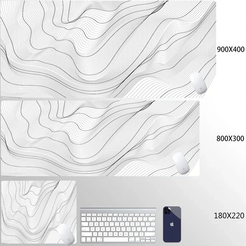 Computer Mouse Pad Strata Liquid Gaming PC Deskmat Laptop Pc Accessory Non-slip soft Mat XXL size Mousepad Large 900x400 Mats