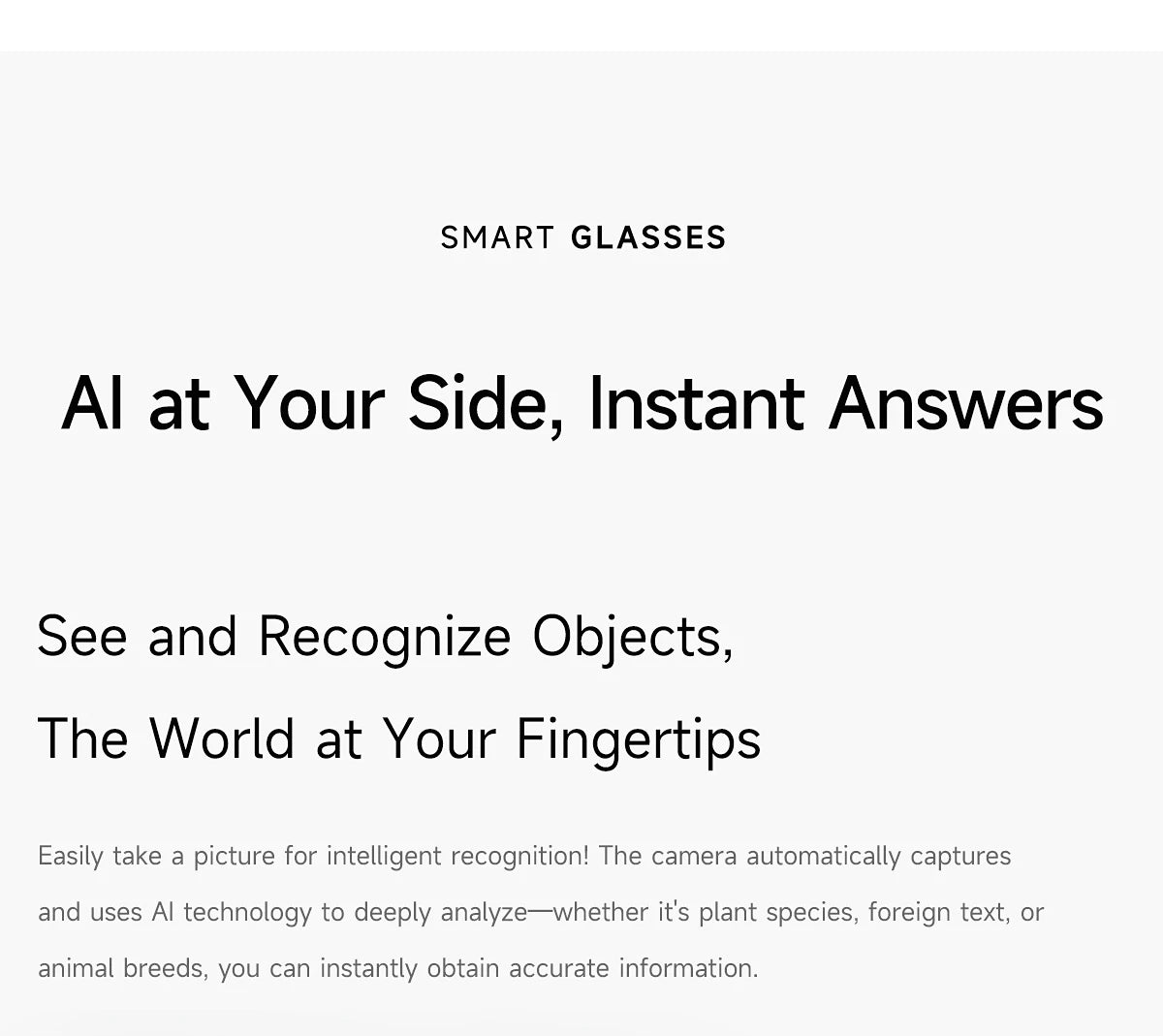 2026 AI Smart Glasses AI Translation Sunglasses Bluetooth Calling Music Player Camera Control Anti-blue Light Glasses  Men Women