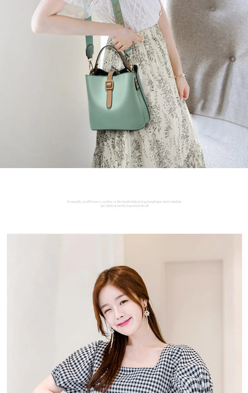 Fashionable Wide Shoulder Strap Women Handbag Classic Retro Small Square Bag Luxury Brand Designer Single Shoulder Crossbody Bag