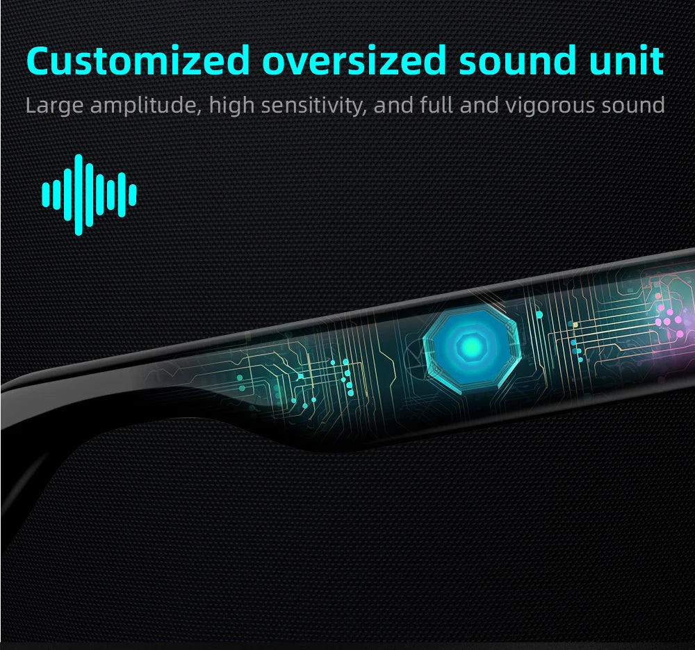 Smart Wireless Bluetooth Glasses Fashion Anti-Blue Light Glasses Multi-functional Music Playback Phone Answering Touch Operation