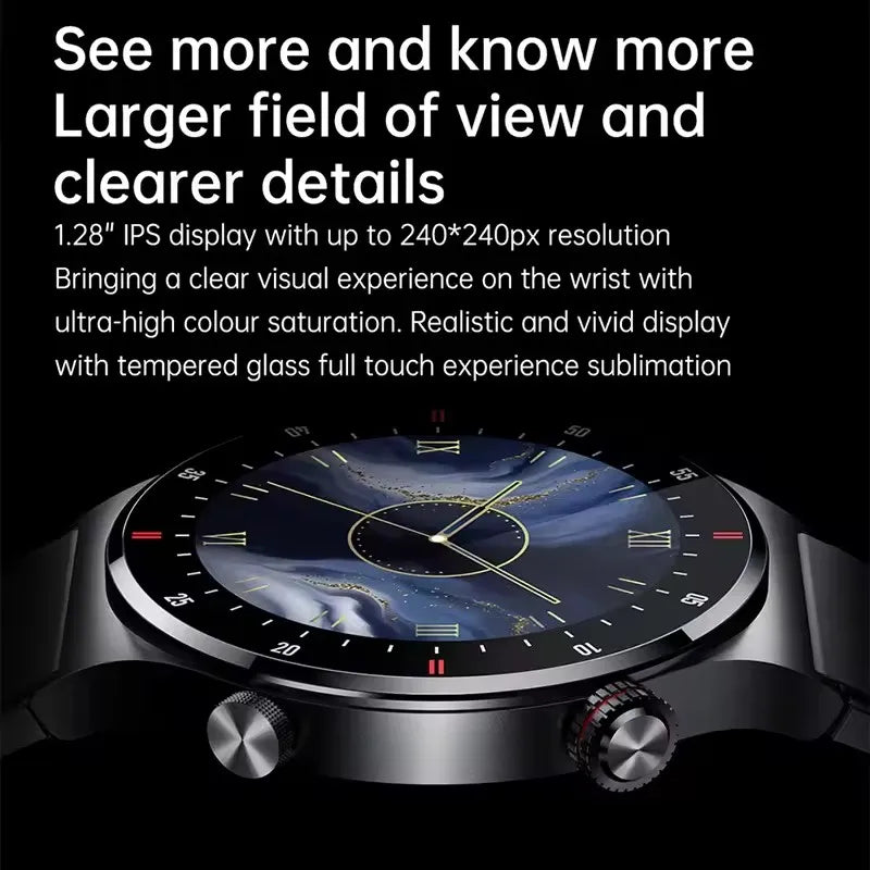 2025 NFC Bluetooth Call Smart Watch Men Full Screen GPS Sports Bracelet Waterproof ECG Health Monitor SmartWatch for IOS Android