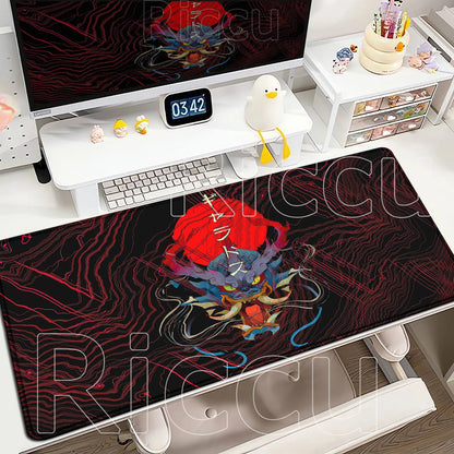 Gaming Anime P-Pokemons Gyarados Mousepad Large Non-slip Rubber Mouse Pad Gamer XXL 900x400mm Pc Keyboard Desk Mouse Mat Carpet