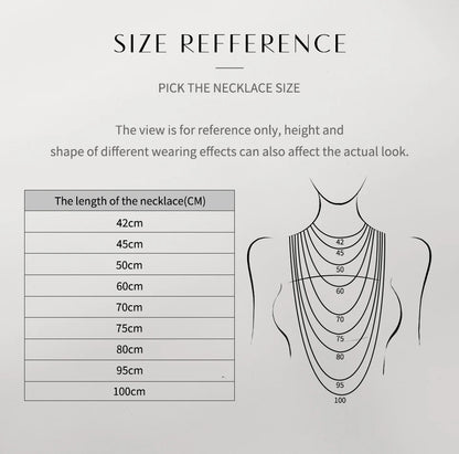 ATTAGEMS Necklace For Woman Pendant Moissanite Diamond 6.5mm 1CT 925 Silver Necklace For Women Chains Party Bridal Fine Jewelry