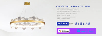 Modern Luxury Lustre Crystal Chandelier Living Room Ceiling Lights Dining Room LED Chandeliers Villa Gold Crystal Pendant Lamp