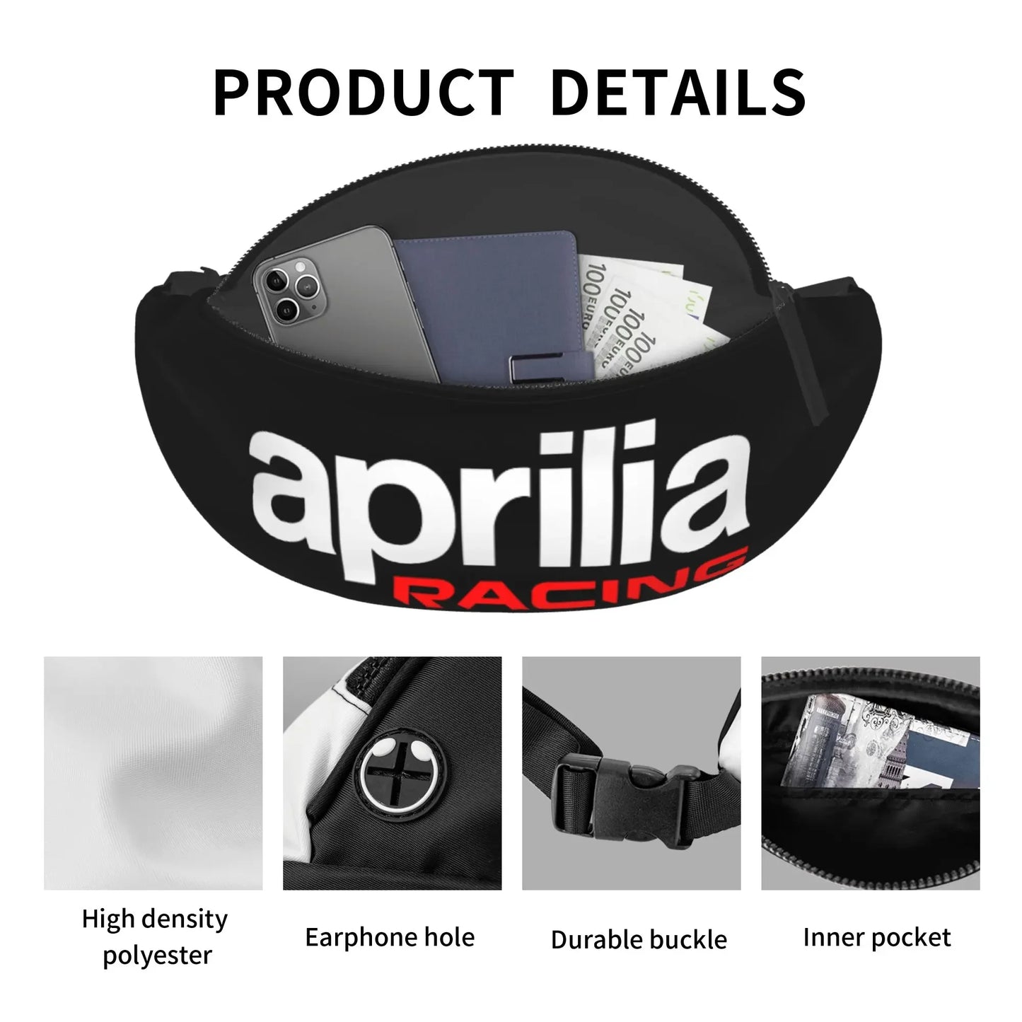 Custom Racing Fanny Pack for Men Women Unisex Casual Waist Bag for Running Hiking Travel Walking Sport Fishing Waist Packs