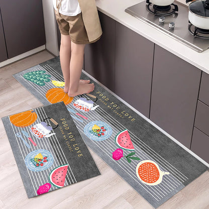 VIKAMA Kitchen Floor Mat Living Room And Bedroom Entrance Door Mat Home Decoration Laundry Room Corridor Long Small Carpet