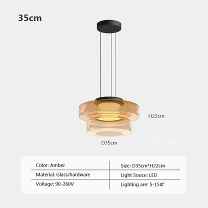 Nordic LED Glass Chandelier for Restaurant Bedroom Dining Room Table Glass Pendant Lights  Home Decoration