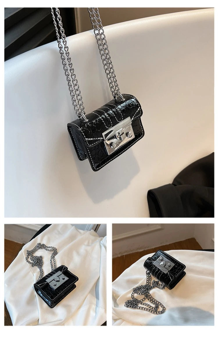 Chain Female Bag Mini Summer Crossbody Bags for Women Fashion Luxury Designer Handbag Women's 2025 Trend Woman Shoulder Purse