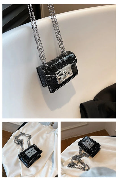 Chain Female Bag Mini Summer Crossbody Bags for Women Fashion Luxury Designer Handbag Women's 2025 Trend Woman Shoulder Purse