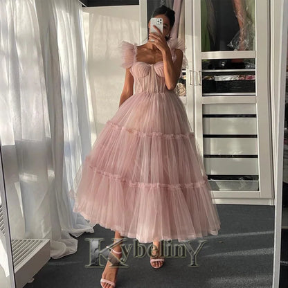 Kybeliny Fashionable Graduation Dresses for Woman High Neck Beadings Appliquse Trumpet Floor Length Pleat De Gala Customized