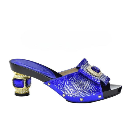 New Nigerian Women Party Pumps High Heels Designer Shoes Women Luxury 2025 Italian In Women High Quality African Wedding Shoes