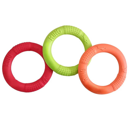 Dog Toys Pet Flying Discs EVA Dog Training Ring Puller Resistant Toys For Dogs Floating Puppy Bite Ring Toy Interactive
