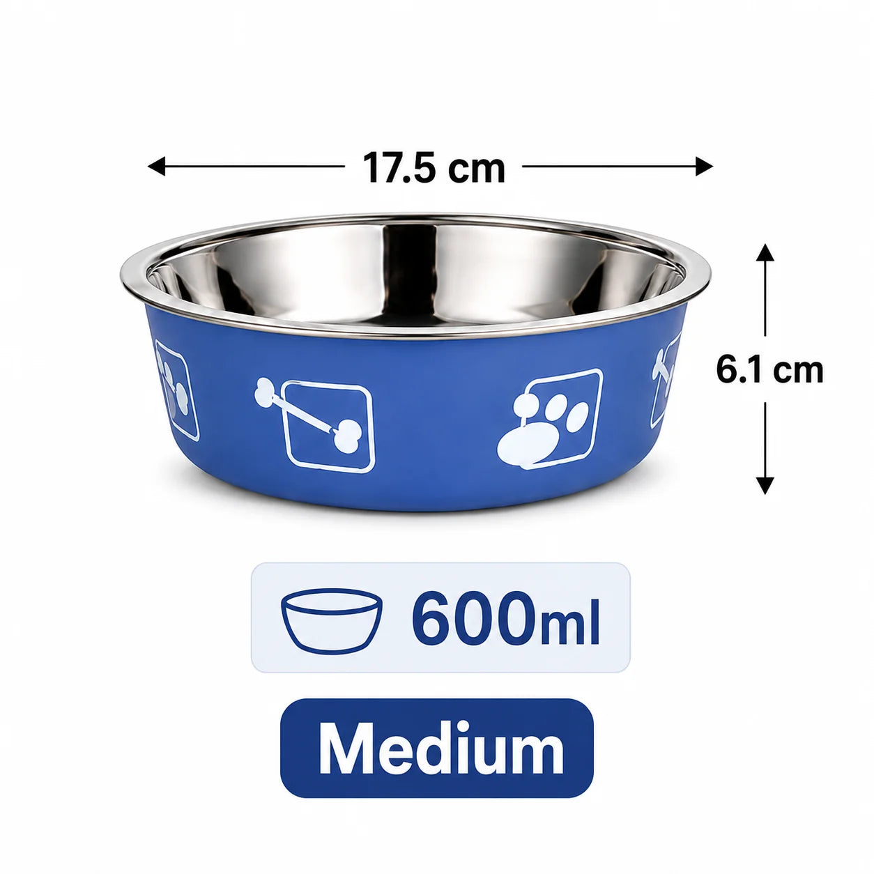 Stainless Steel Pet Bowl Thickened Anti Slip Dog Food Bowl Anti Knock Over Water Basin Pet Feeder for Cats Dogs