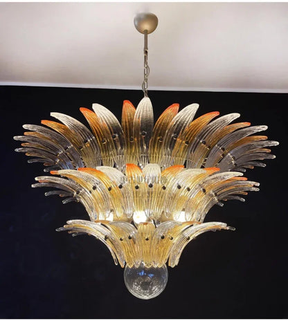 Modern Vintage French Glass Living Room Chandelier Designer Bedroom Mid-Century Style Duplex-Style Dining RoomLarge Villa Lights