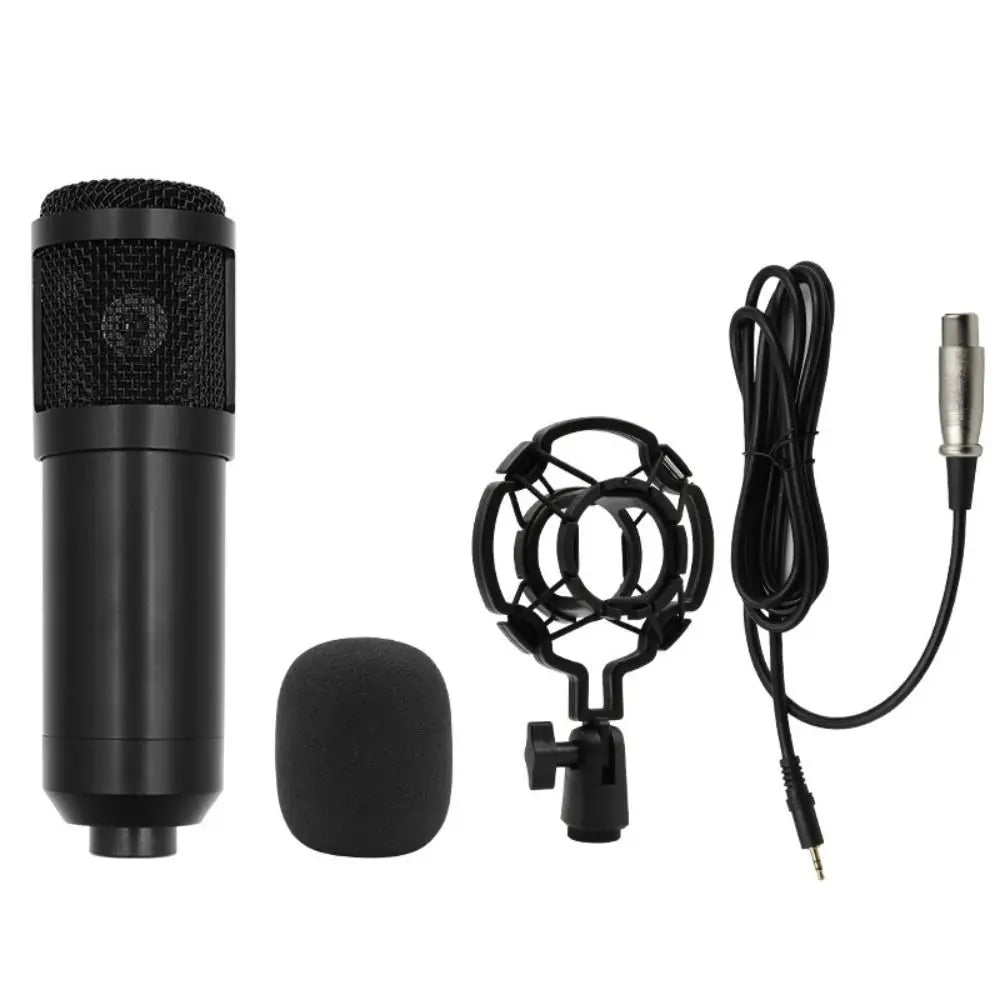 BM800 Condenser Microphone Kit Computer Sound Card Streaming Voice Changer Microphone Mobile Phone V8Sound Card Set Karaoke