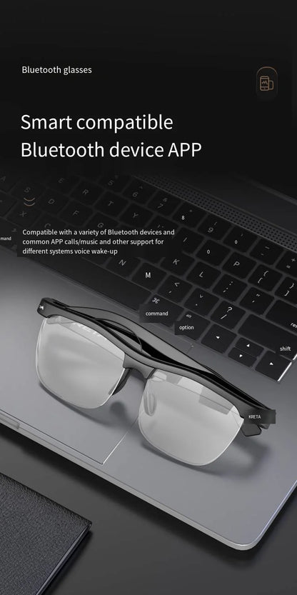 Bluetooth Smart Glasses, Directional Audio Speaker, Polarized, High Quality, Music, Speech Control, Play Phone Call,Sunglasses