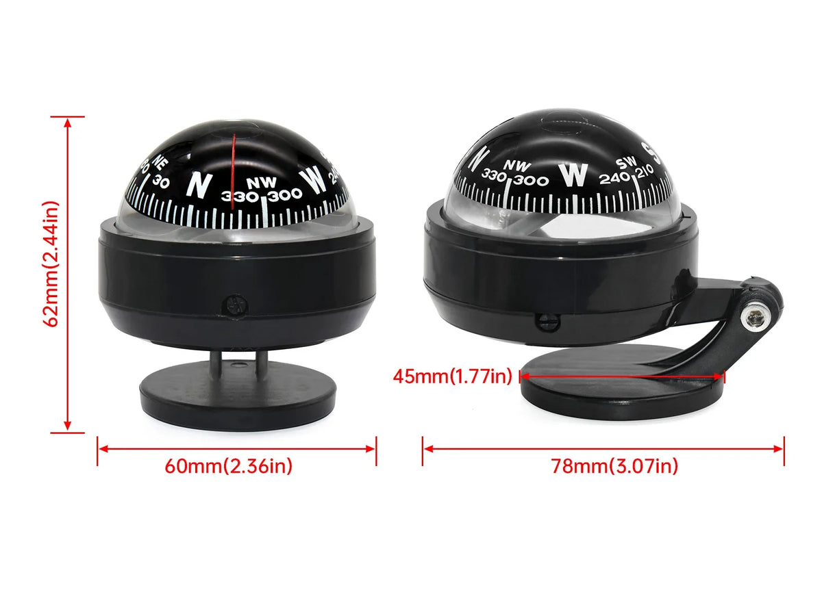 Outdoor Sea Marine Military Electronic Boat Ship Vehicle Car Compass Navigation Positioning High Precision LED Night Light