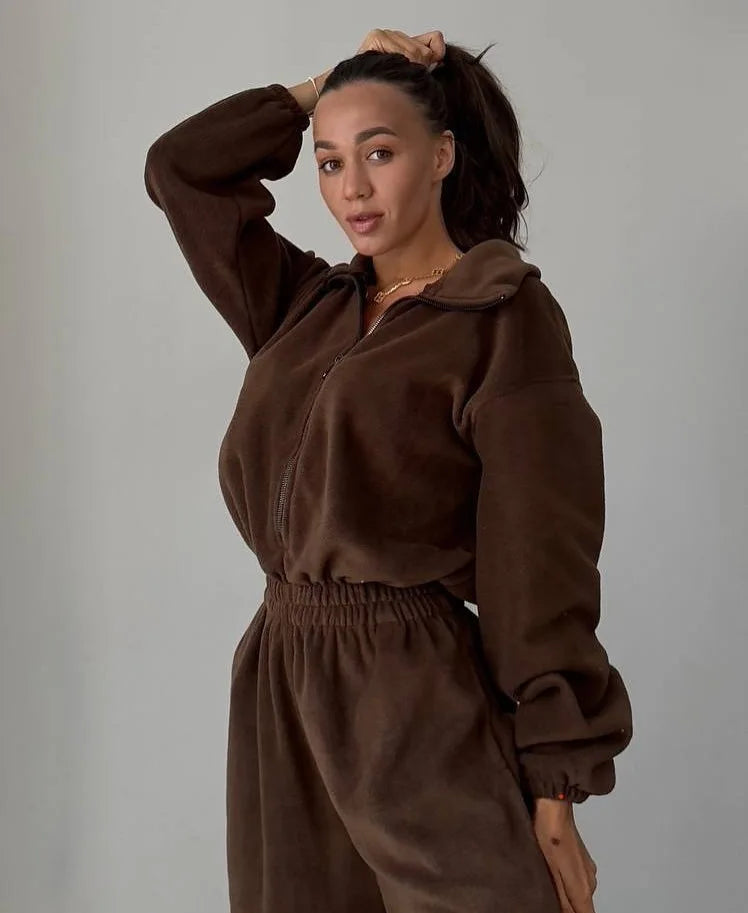 Sports and Leisure Contrast Color Jumpsuit Fashion Trend Street Jumpsuit Women’s Suit New Women Clothing