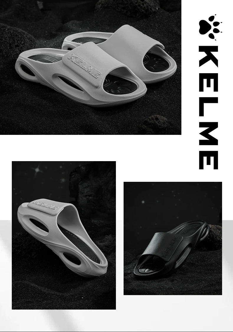 KELEME Summer Men's Slippers Super Soft EVA Slip-on Slippers For Men Fashion Wear-resistant Platform Outdoor Beach Shoes 2023